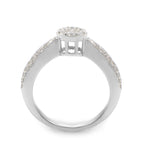 14K White Gold Diamond Promise Ring