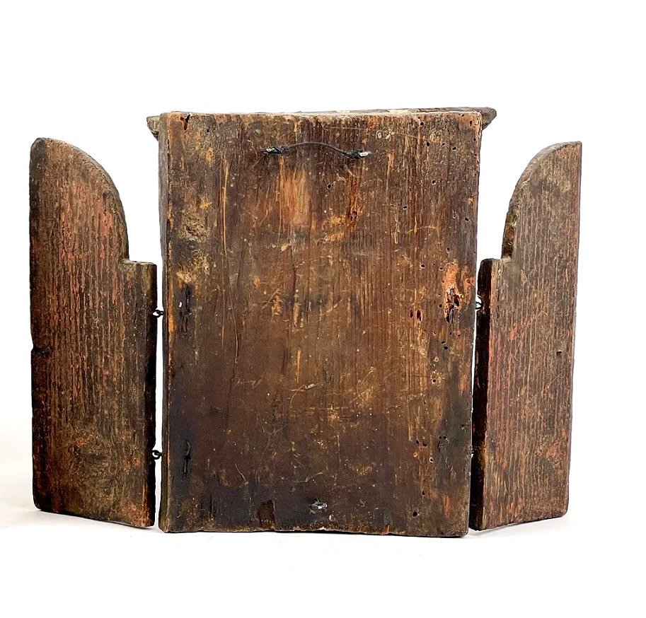 17th Century  Century Antique Greek Triptych Icon