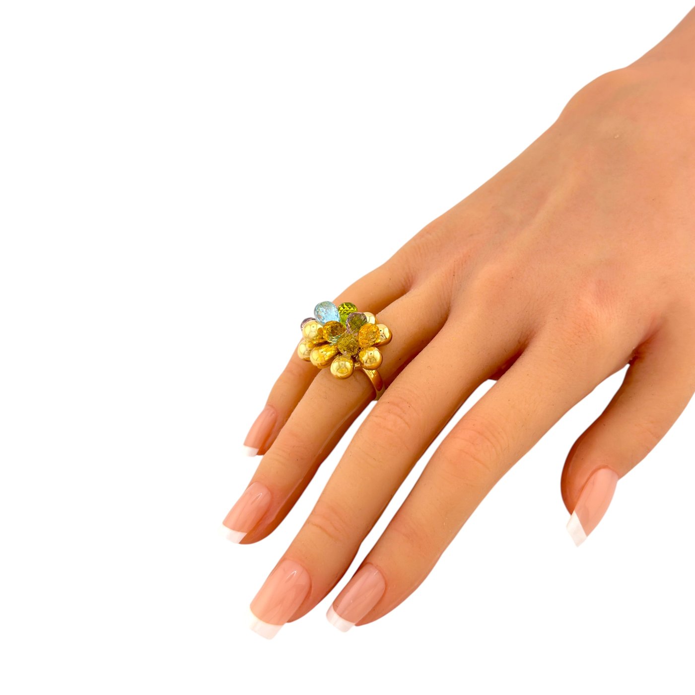 Marco Bicego 18K Yellow Gold Teardrop Gemstone Ring