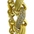 Jose Hess 18K Yellow Gold 7ct Diamond Necklace and Bracelet Suite