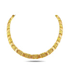 14K Yellow and Rose Gold 1ct Diamond Choker Necklace