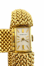 Tiffany & Co. 14K Gold Woven Bracelet Watch