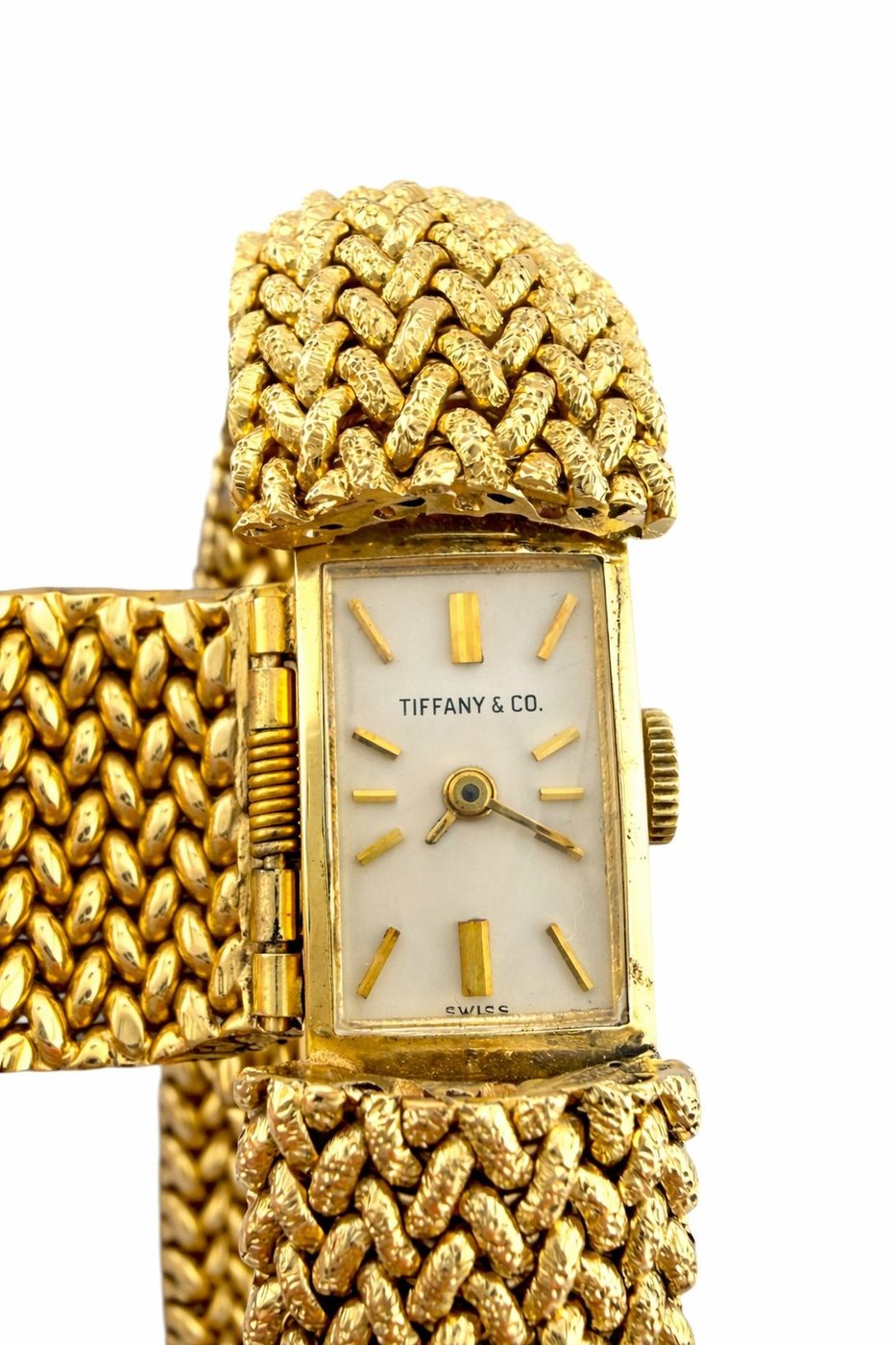 Tiffany & Co. 14K Gold Woven Bracelet Watch