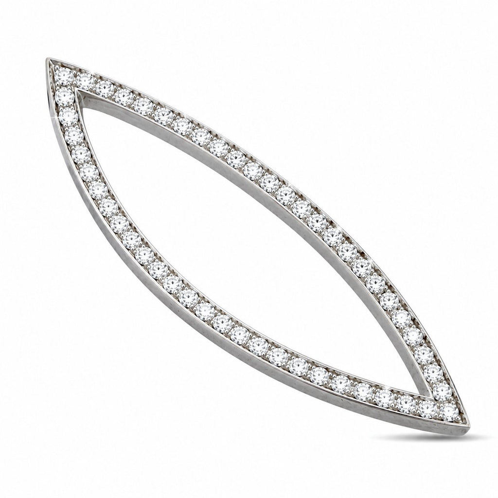 14K White Gold 0.60ct Diamond Marquise Pendan