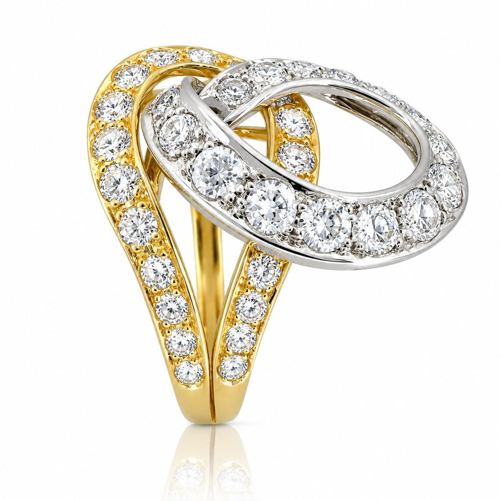18K Yellow Gold Ring with 2.50ct Diamonds