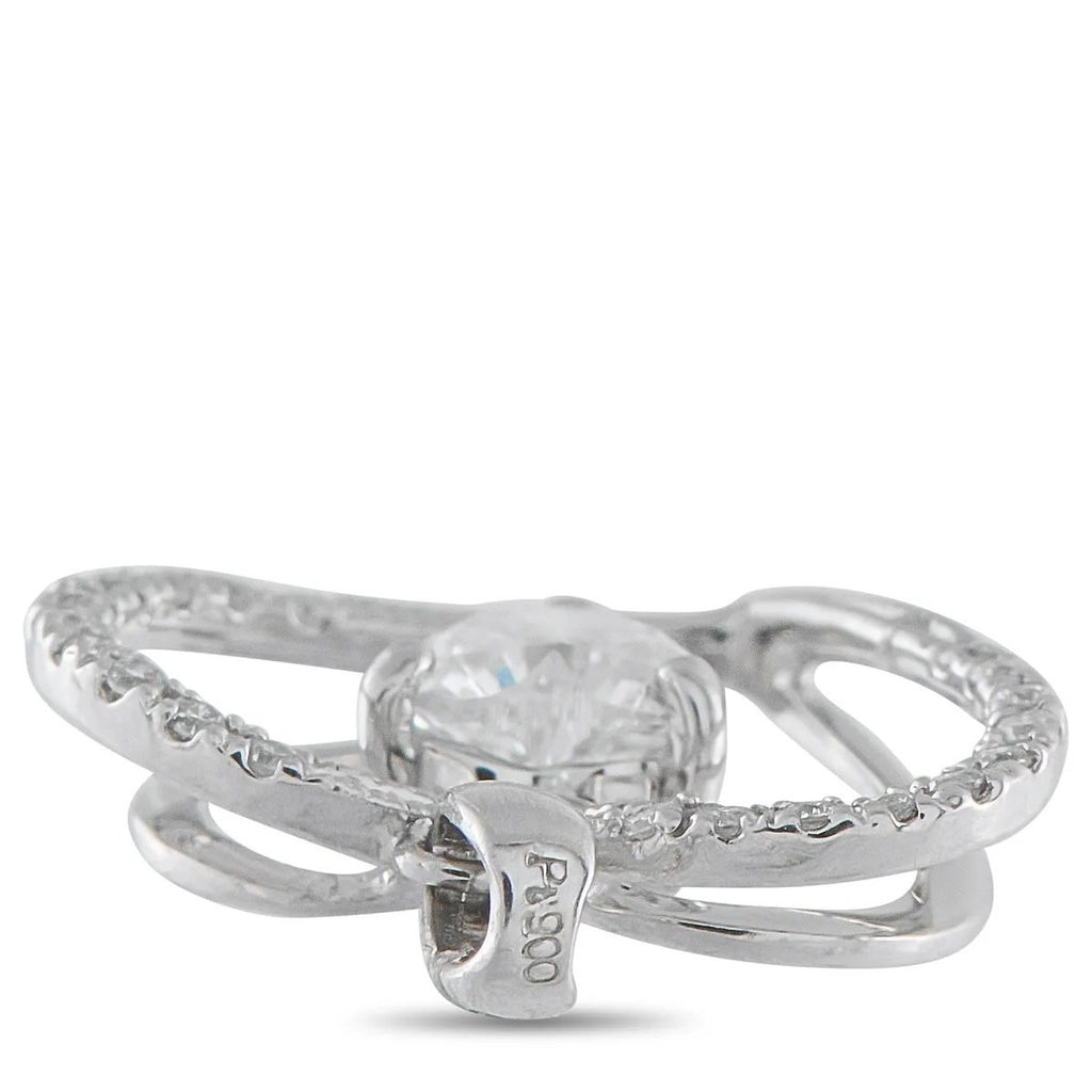 Platinum and 0.59ct Diamond Heart Pendant
