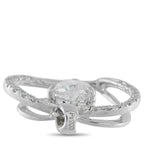 Platinum and 0.59ct Diamond Heart Pendant