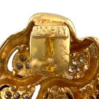 14K Raafty Yellow Gold 1.2ct Diamond Wavy Design Earrings