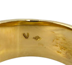 18K Yellow Gold Ring with Large Sapphire