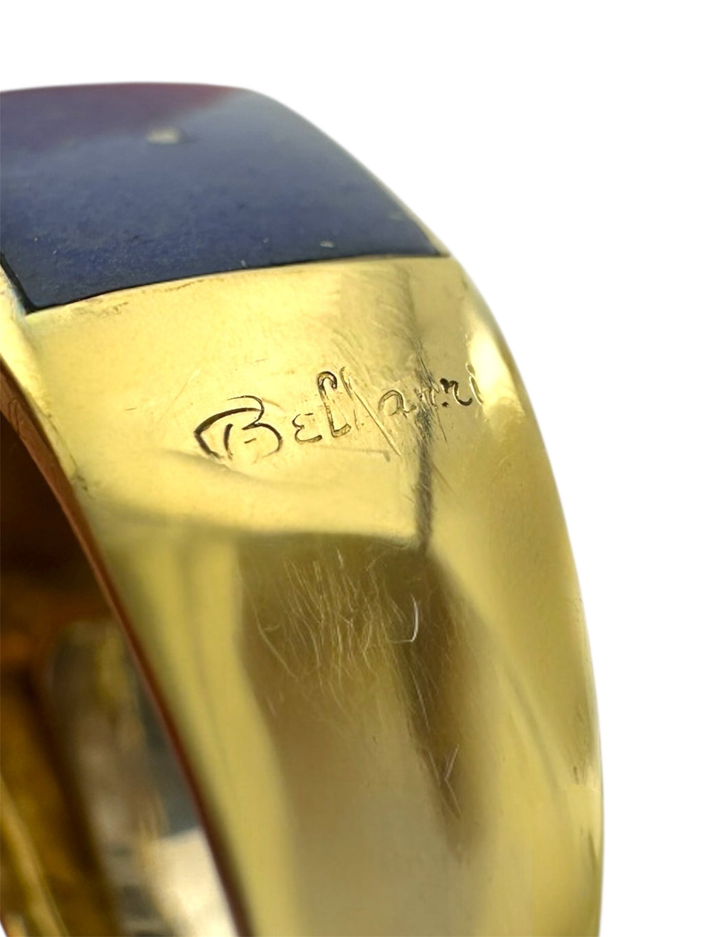 Bellarri 18K Enameled Gold Diamond Ring