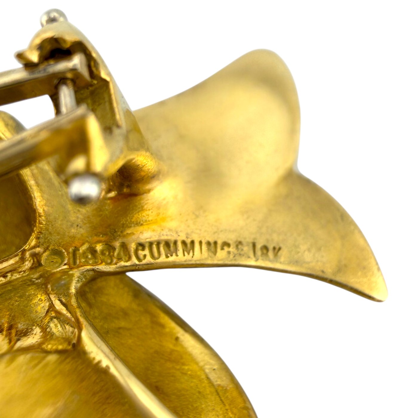 Angela Cummings 18K Yellow Gold Vintage Intertwined Ribbon Earrings