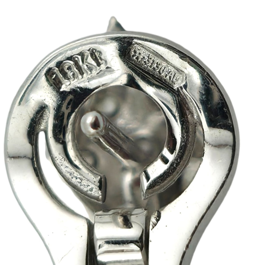 Crivelii 18K White Gold and  8.00ct Diamond Earrings