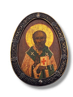 Antique Pavel Ovchinnikov Russian Silver Icon Circa 1909-1917