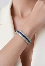 Art Deco Platinum and 7ct Diamond Bracelet Circa 1930s