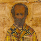 Antique Russian 18th century icon of St. Nicholas