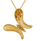 Tiffany & Co. 18K Yellow Gold Diamond Butterfly Necklace