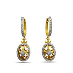 14K Yellow Gold 1.32ct Diamond Pin Earrings