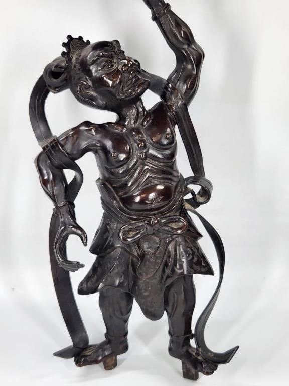 Antique Bronze Statue Sculpture Art Work 19th Century