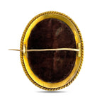 Imperial Russian 56K Yellow Gold Portrait Brooch