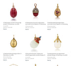 14K Imperial Russian Gold & Purpurin Pendant Circa 1890-1907 Workmaster Alfred Thielemann