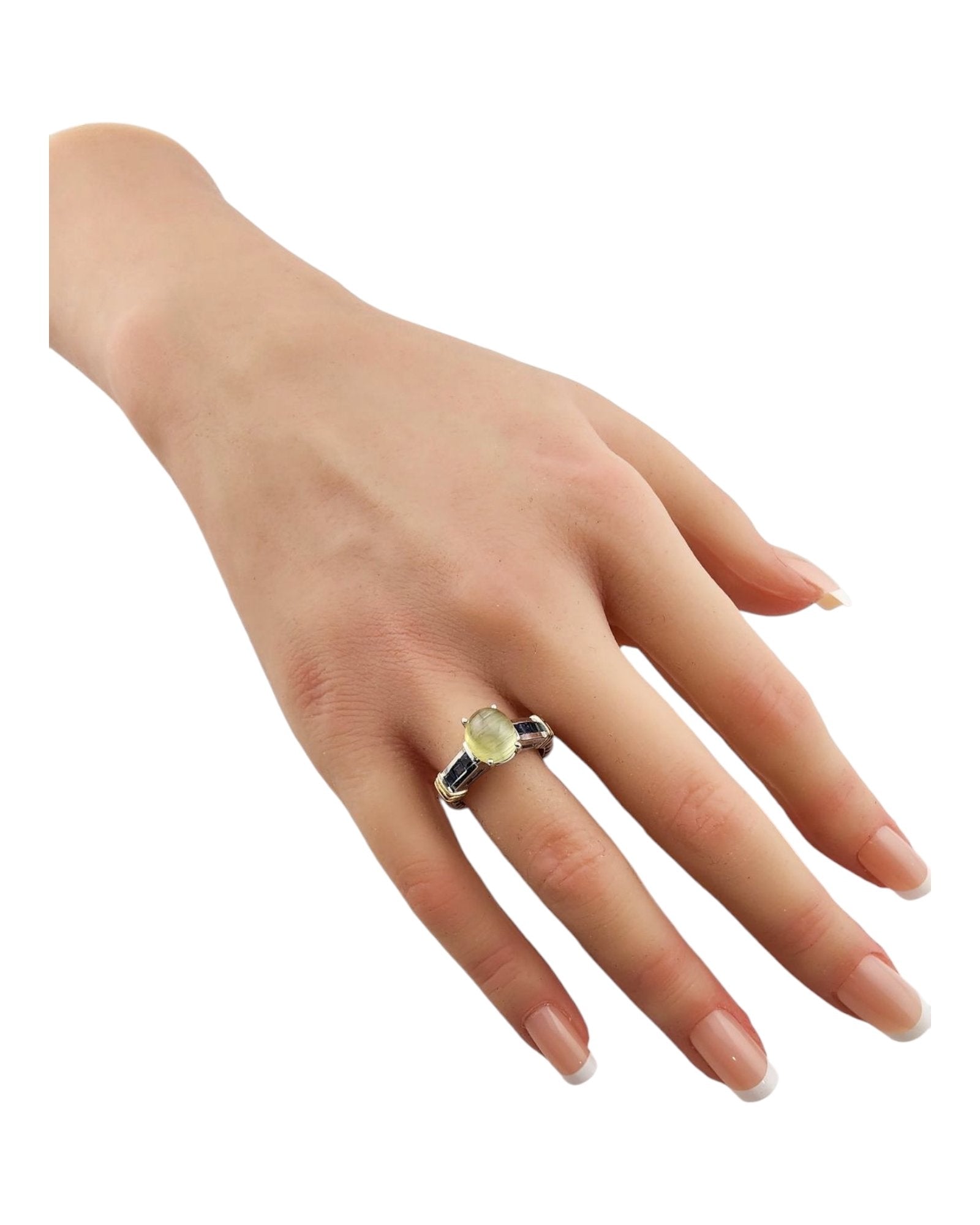 Natural Cat's Eye Chrysoberyl Diamond Gold Ring 2.2ct