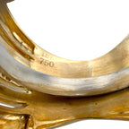 18K Yellow Gold 0.6ct Diamond Modern Abstract Ring