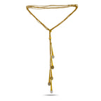 Bacharach 18K Yellow Gold Smoky and Rutilated Quartz Necklace and Ring Set