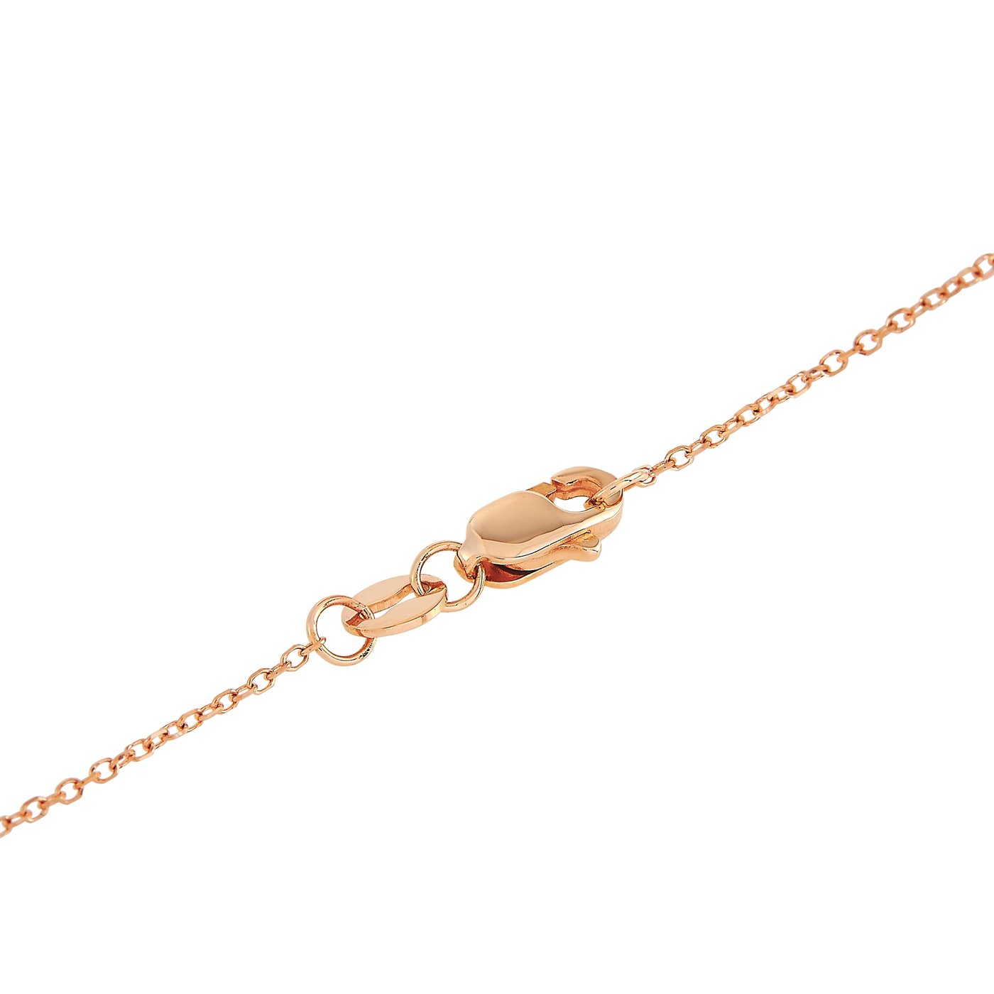 14K Rose Gold 0.10 ct Diamond Pendant Necklace