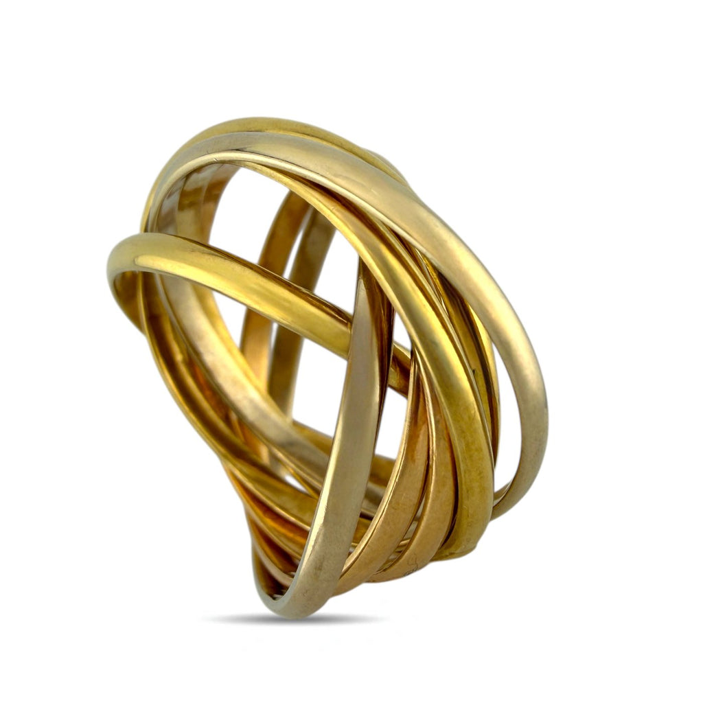 Cartier Trinity 18K Rose White and Yellow Gold Ring