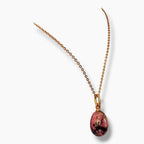 14K Imperial Russian Gold & Purpurin Pendant Circa 1890-1907 Workmaster Alfred Thielemann