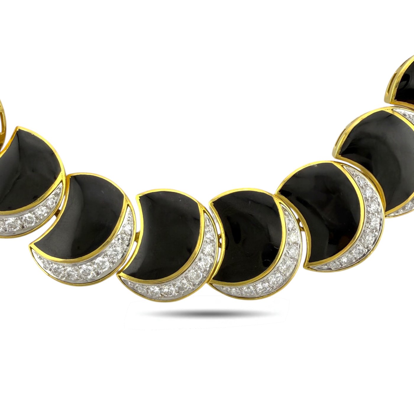 Tambetti 18K Yellow Gold 10ct Diamond and Black Onyx Jewelry Suite