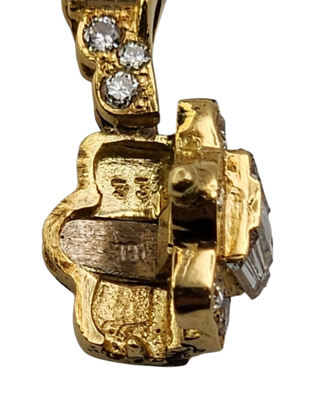 18K Gold Necklace Decorated with 11.6ct Diamonds and 7.5ct Rubies