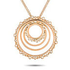 Bucherer - Necklace - 18 kt. White gold, 18K Rose Gold 0.89ct Diamond Circle Necklace