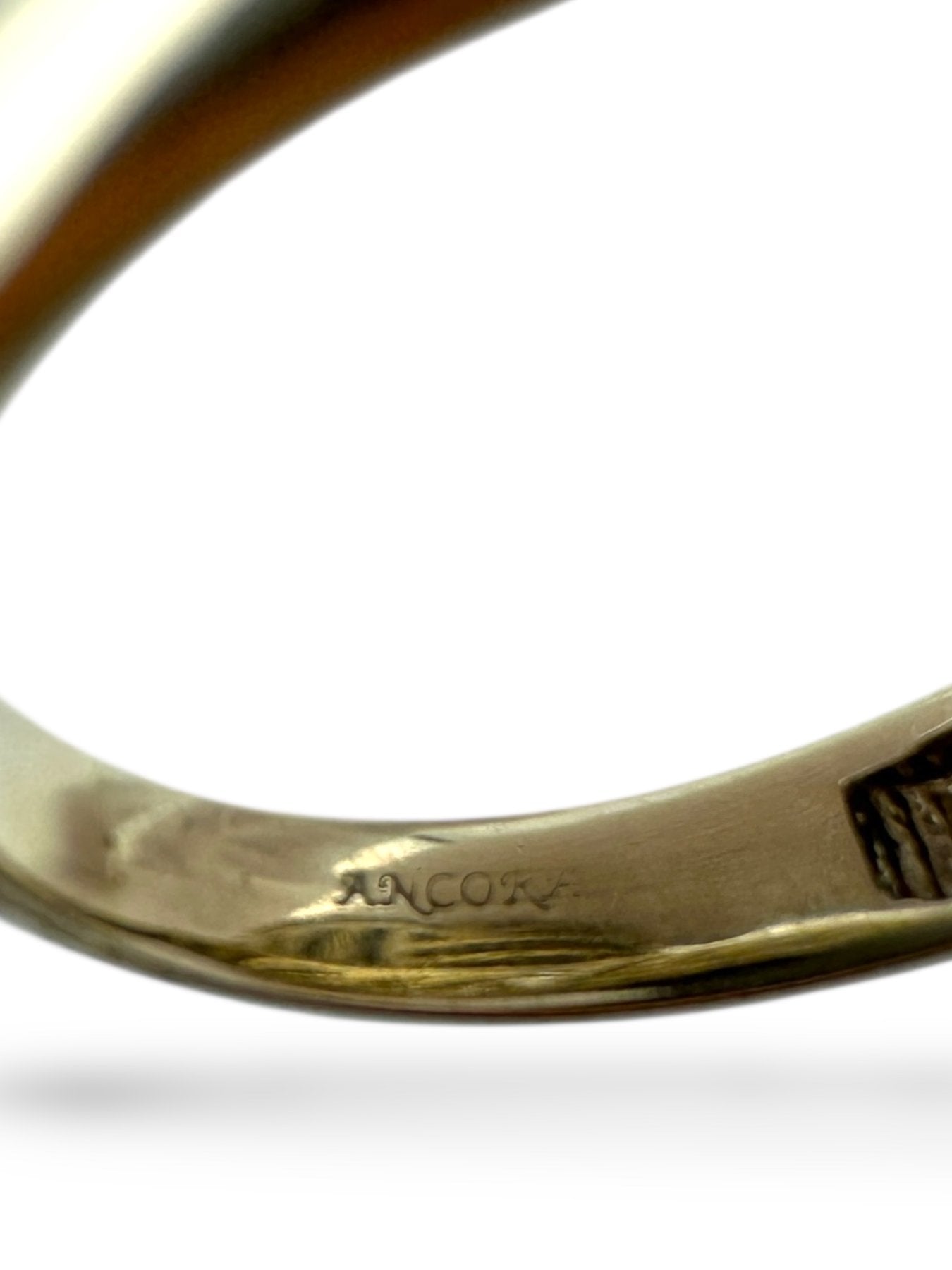 Ancora Designs 18K Tri-Color Gold Cocktail Ring with Diamonds