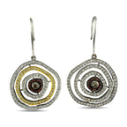 Platinum 5.00ct Diamond Convertible Circle Earrings