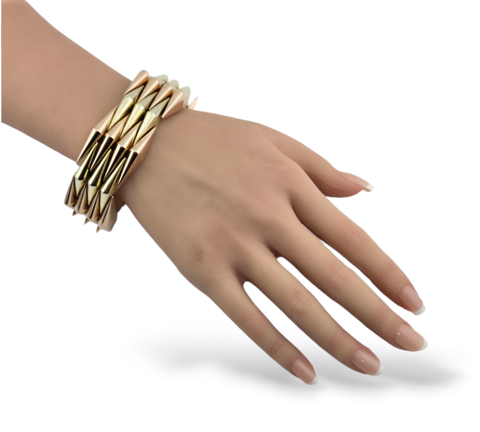 Bronia 14K Two-Tone Retro Gold Bracelet