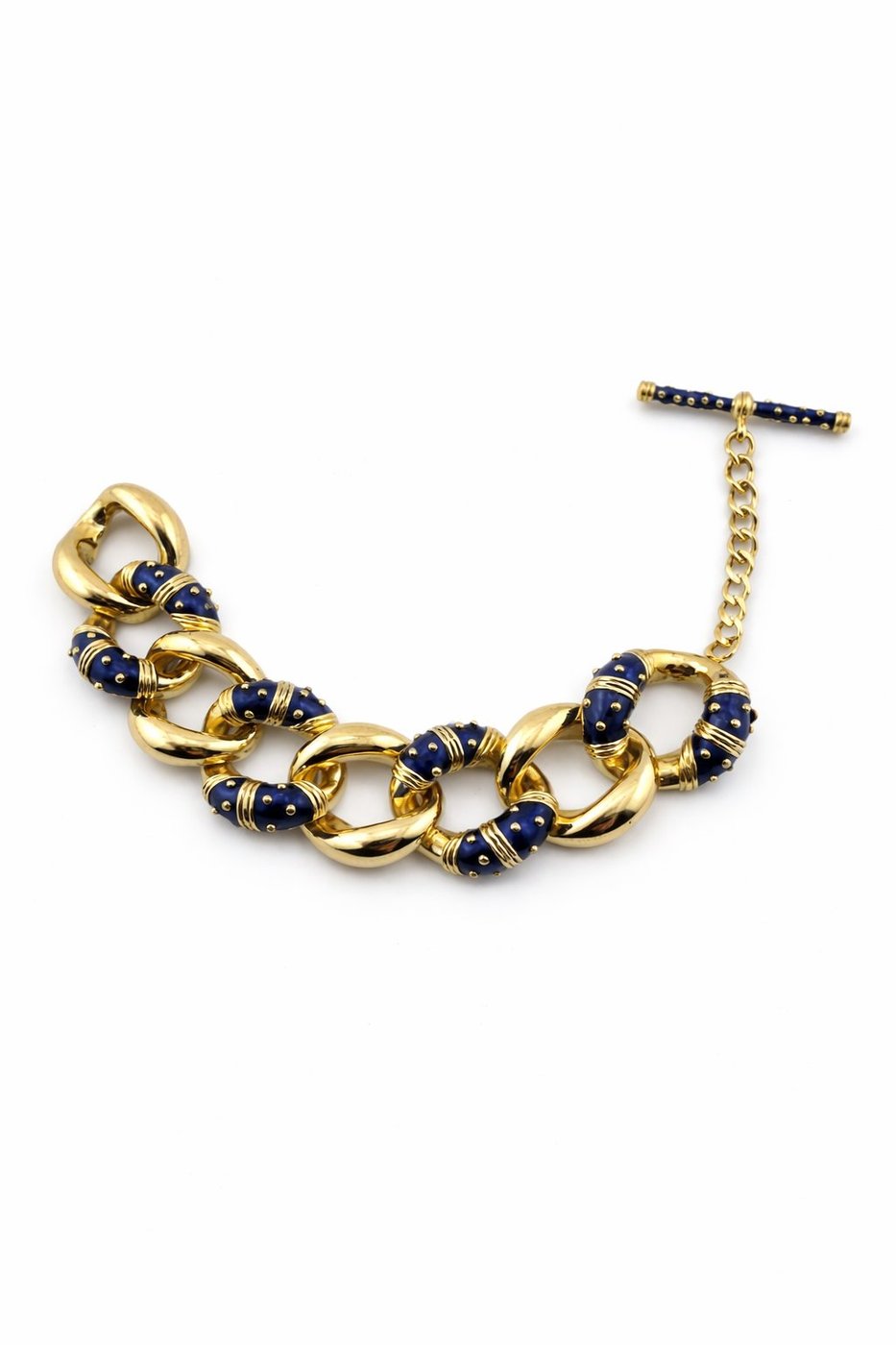 Hidalgo 18K Yellow Gold Enamel Bracelet