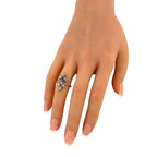 Antique Imperial Russian 56K Rose Gold and 0.85ct Diamond Ring