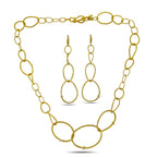 Judith Ripka 18K Yellow Gold 0.25ct Diamond Necklace and Earrings Set