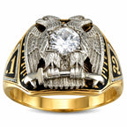 Royal Secret Masonic Ring With a Double Headed Eagle 7th and 32nd Degree
