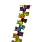 Rainbow 14K Yellow Gold 117.5ct Multi-Gemstone Necklace
