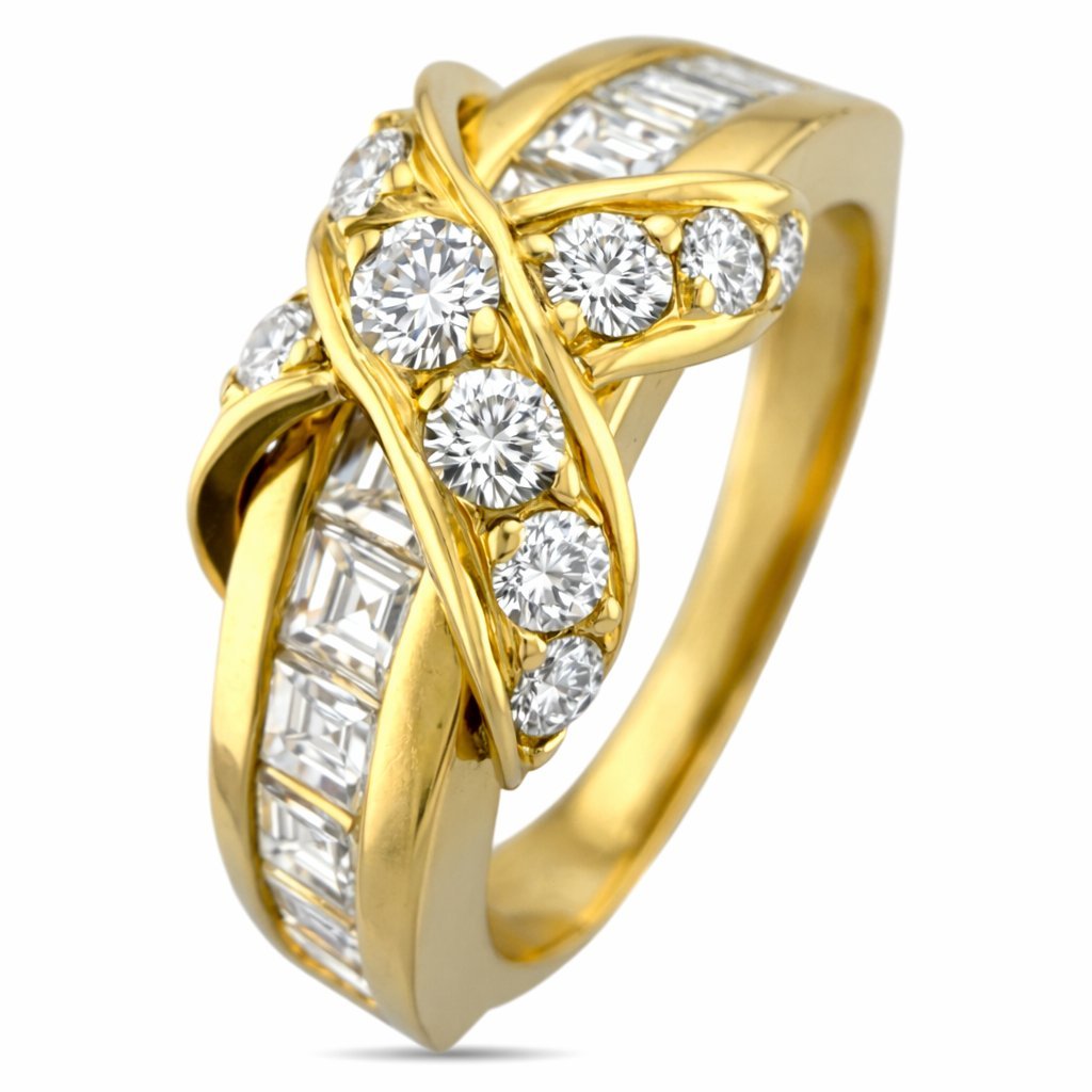 Tiffany & Co. 18K Yellow Gold 1.5ct Diamond Ring