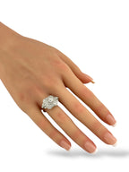 Art Deco Platinum Ring with 1.29ct of Diamonds Including a 0.6ct Center Stone