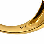 Engraved mark on 14K yellow gold ring band, visible inside