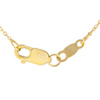 14K Yellow Gold 0.06ct Diamond Station Necklace