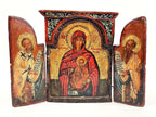 17th Century  Century Antique Greek Triptych Icon