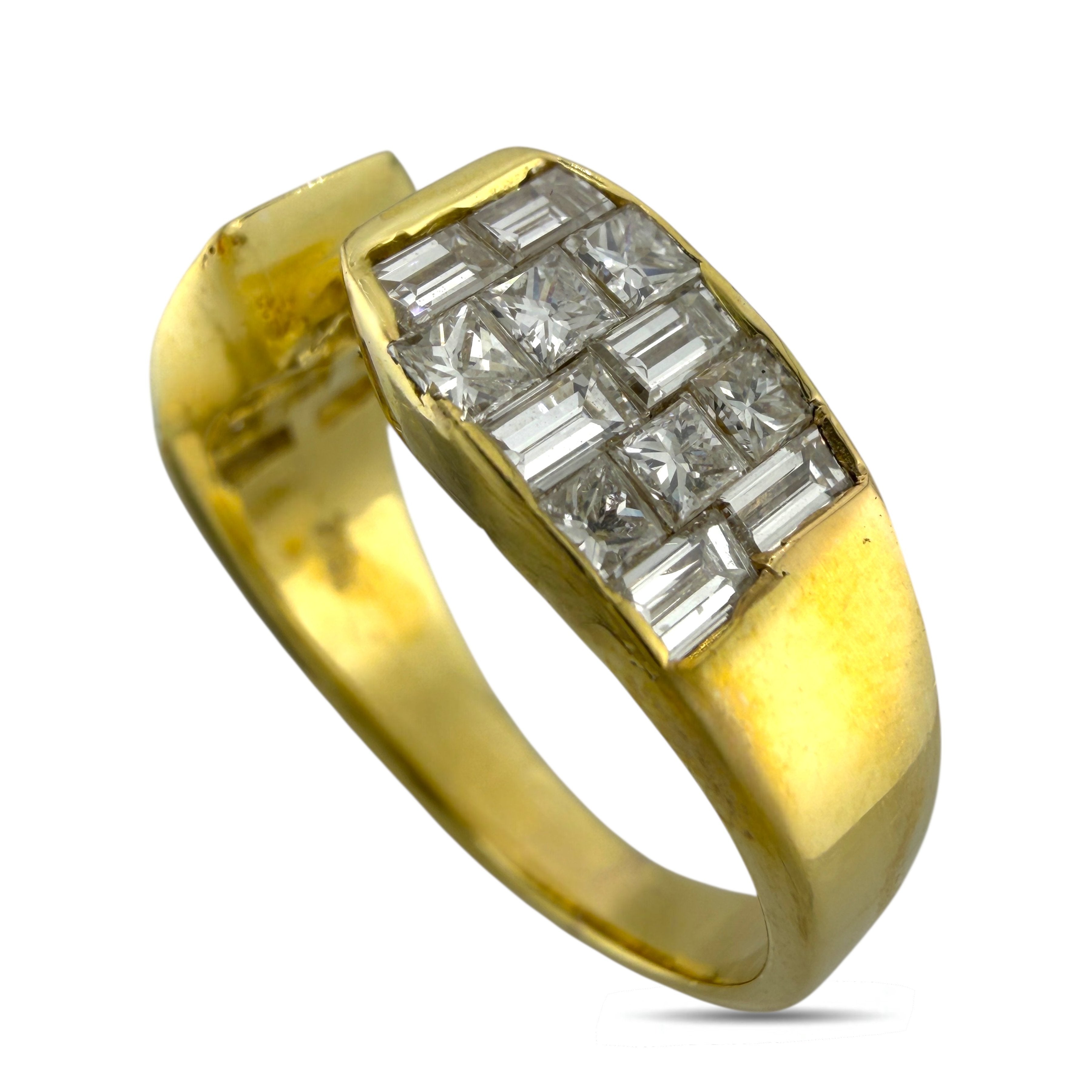 18K Yellow Gold 0.5ct Diamond Ring