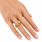 Tiffany & Co. 18K Rose Gold Interlinked Design Ring