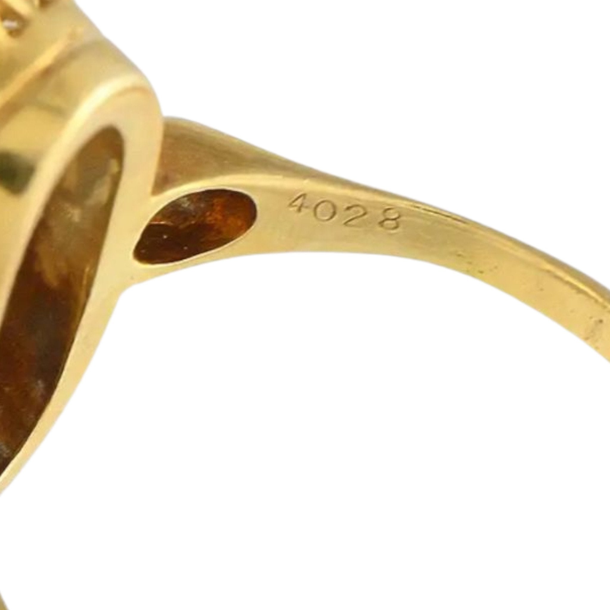 Mikimoto 18K Yellow Gold 0.42ct Diamond and Sapphire Ring