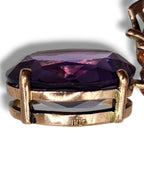 Vintage Gold and Amethyst Women's Necklace